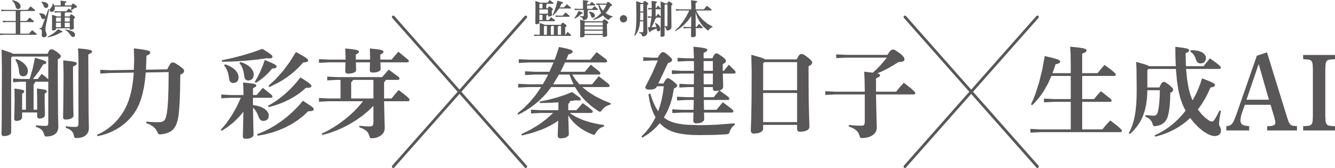 主演 剛力彩芽×監督・脚本 秦建日子×生成AI